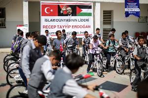 Türkei hat den Kindern in Gaza 1.000 Fahrräder geschenkt