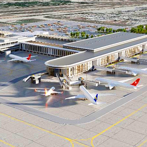Der Flughafen Antalya vergrößert sich innerhalb eines Jahres