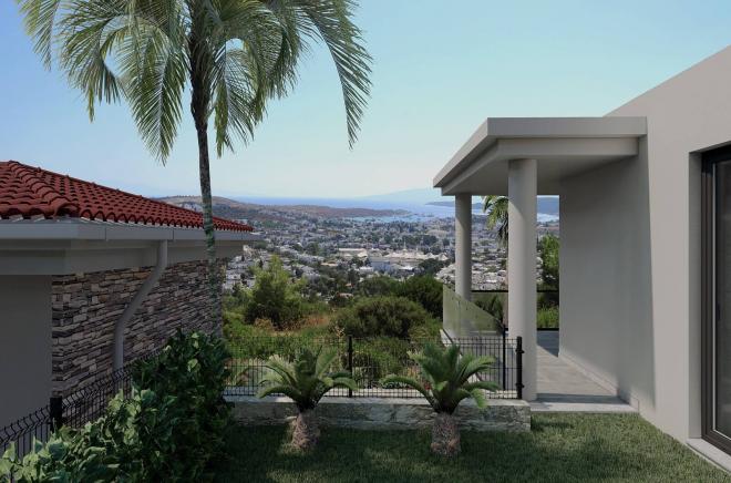 2+1 Apartment mit Meerblick in Bodrum