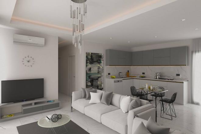 2+1 Apartment mit Meerblick in Bodrum