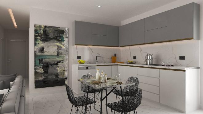 2+1 Apartment mit Meerblick in Bodrum