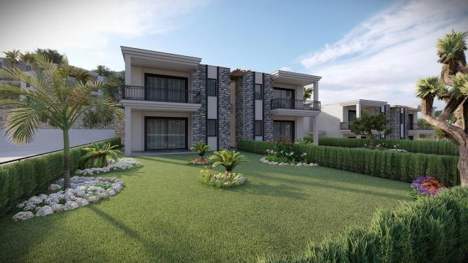 2+1 Apartment mit Meerblick in Bodrum