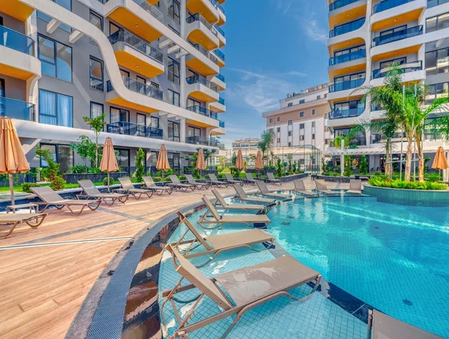 Neues Luxusprojekt mit überdachten Parkplätzen im Stadtteil Tosmur