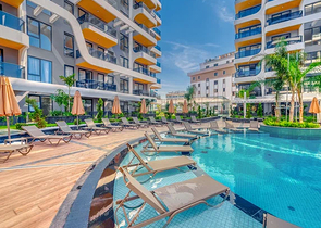 Neues Luxusprojekt mit überdachten Parkplätzen im Stadtteil Tosmur