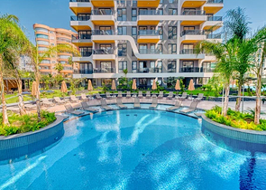 Neues Luxusprojekt mit überdachten Parkplätzen im Stadtteil Tosmur