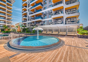 Neues Luxusprojekt mit überdachten Parkplätzen im Stadtteil Tosmur