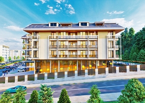 Wir bieten Ihnen das Projekt eines Komplexes mit Infrastruktur im Zentrum von Alanya an