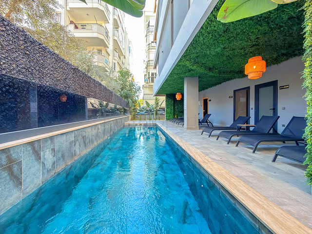 Penthouse 2+1 50m vom Kleopatra-Strand entfernt