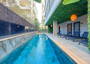 Penthouse 2+1 50m vom Kleopatra-Strand entfernt