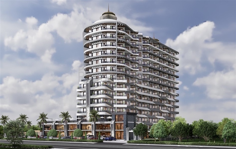 Ein neuer, moderner Gebäudekomplex in Nordzypern im Bezirk Guzelyurt Ein neuer, moderner Gebäudekomplex in Nordzypern im Bezirk Guzelyurt