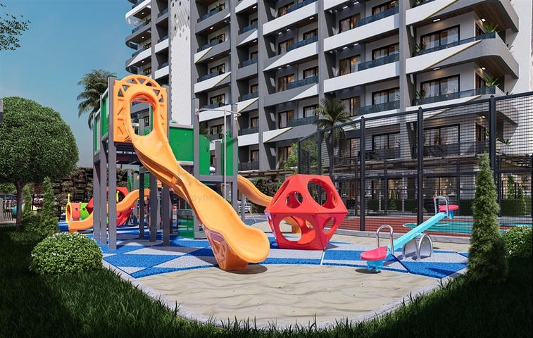 Ein neuer, moderner Gebäudekomplex in Nordzypern im Bezirk Guzelyurt Ein neuer, moderner Gebäudekomplex in Nordzypern im Bezirk Guzelyurt