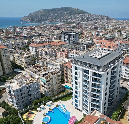 Zweizimmerwohnung im neuen Komplex des Zentrums von Alanya