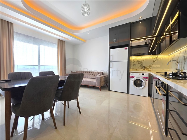 Apartment mit 1+1 Meerblick im Zentrum von Alanya
