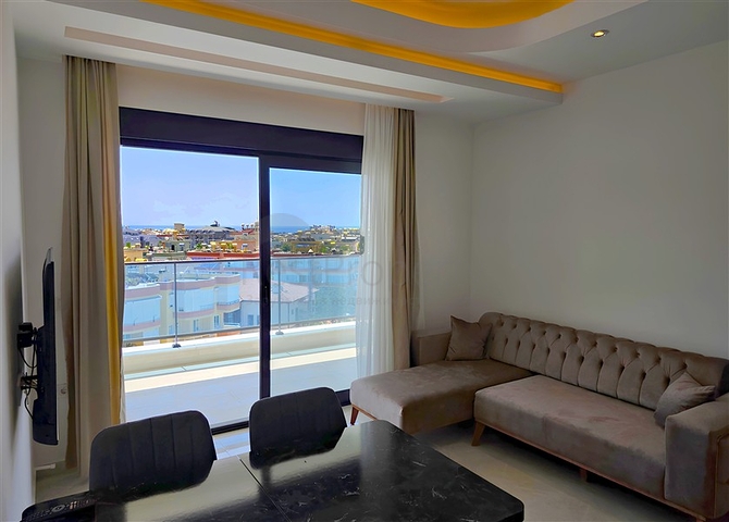 Apartment mit 1+1 Meerblick im Zentrum von Alanya