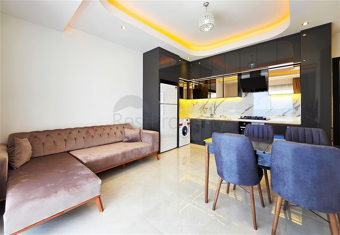 Apartment mit 1+1 Meerblick im Zentrum von Alanya