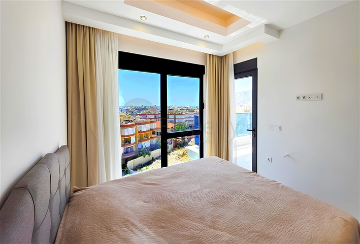 Apartment mit 1+1 Meerblick im Zentrum von Alanya