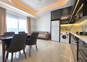 Apartment mit 1+1 Meerblick im Zentrum von Alanya