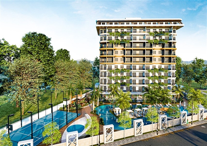 1+1 Wohnung mit Pinienwald