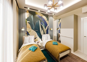 1+1 Wohnung mit Pinienwald