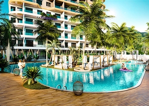 1+1 Wohnung mit Pinienwald