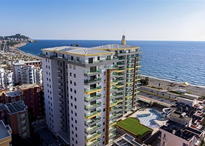 View Apartment 2+1 in einem Komplex in der ersten Zeile 