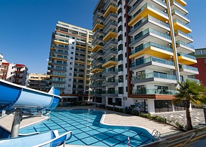 View Apartment 2+1 in einem Komplex in der ersten Zeile 