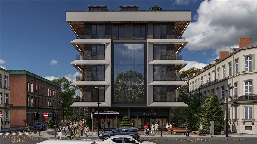 Neues Projekt in der Region Oba, 350 m vom Meer entfernt  