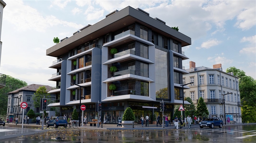 Neues Projekt in der Region Oba, 350 m vom Meer entfernt  