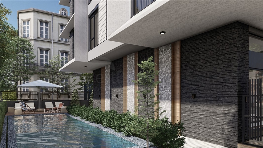 Neues Projekt in der Region Oba, 350 m vom Meer entfernt  