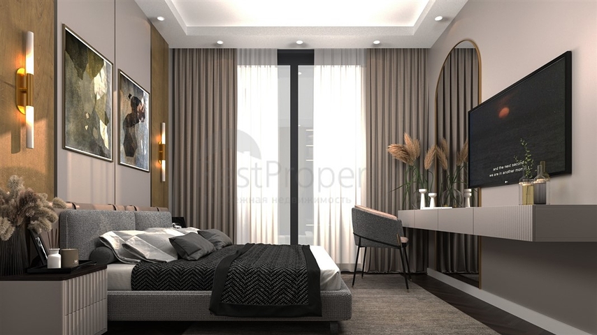 Neues Projekt in der Region Oba, 350 m vom Meer entfernt  