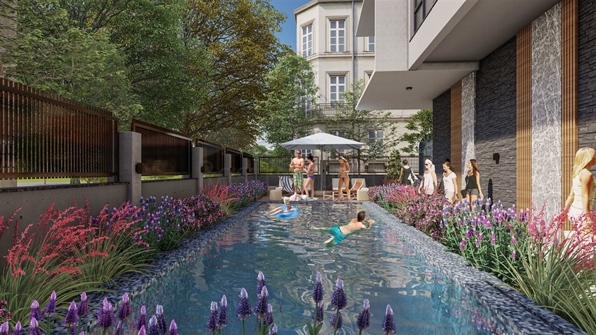 Neues Projekt in der Region Oba, 350 m vom Meer entfernt  