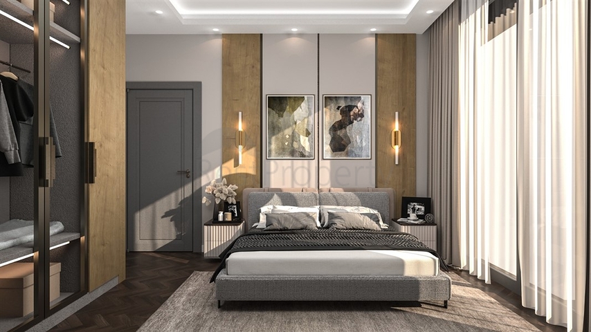 Neues Projekt in der Region Oba, 350 m vom Meer entfernt  