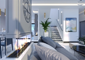 Das Projekt von Villen mit herrlichem Blick im Zentrum von Alanya