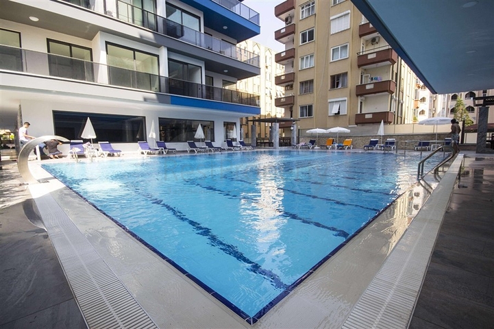 2+1 Wohnung mit Panoramablick auf das Meer im Stadtteil Mahmutlar