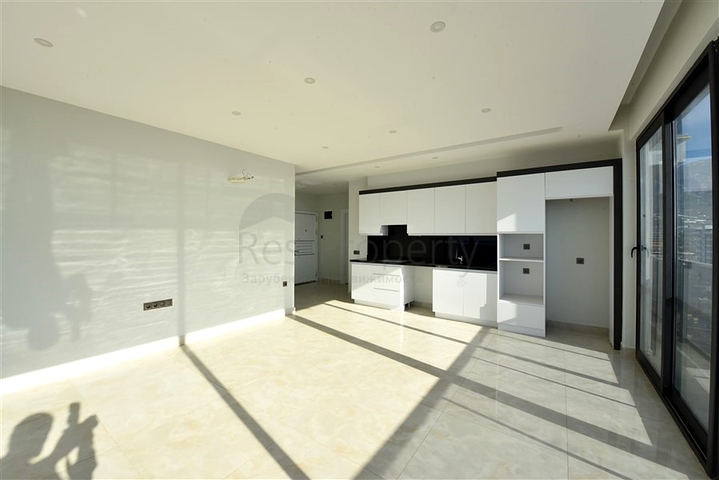 2+1 Wohnung mit Panoramablick auf das Meer im Stadtteil Mahmutlar