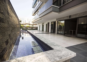 2+1 Wohnung mit Panoramablick auf das Meer im Stadtteil Mahmutlar