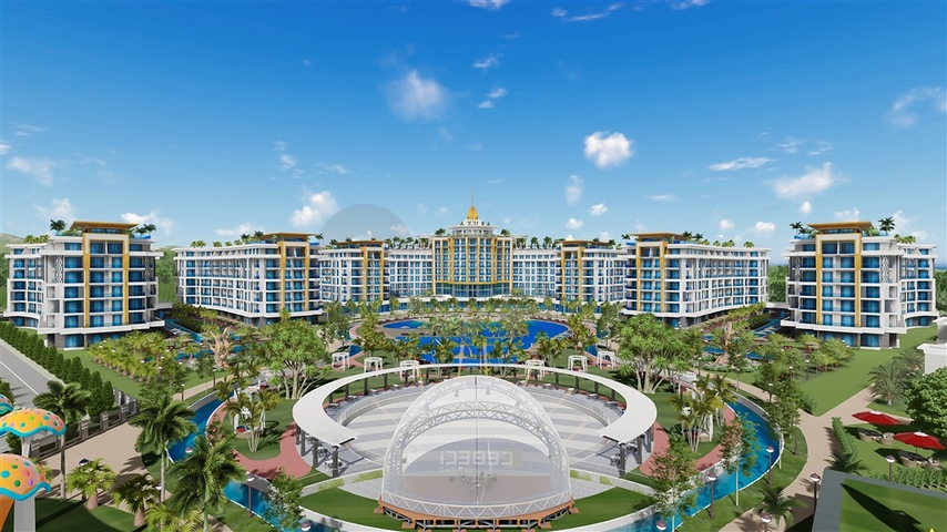 1+1 Wohnung im größten Projekt in Alanya im Stadtteil Turkler