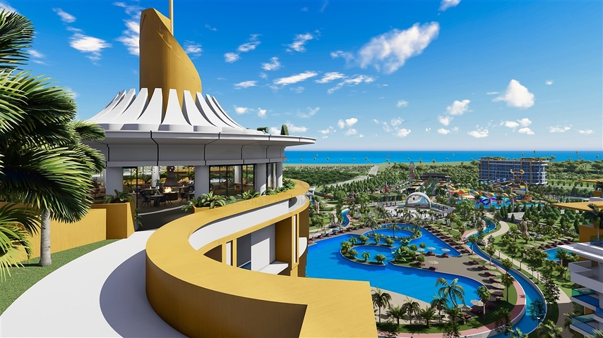 1+1 Wohnung im größten Projekt in Alanya im Stadtteil Turkler