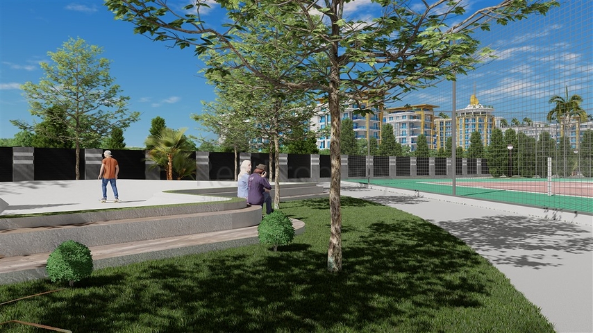 1+1 Wohnung im größten Projekt in Alanya im Stadtteil Turkler