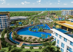 1+1 Wohnung im größten Projekt in Alanya im Stadtteil Turkler