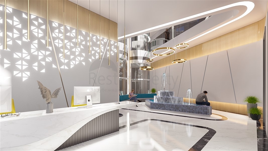 2+1 Penthouse in einem neuen Komplex im Zentrum von Mahmutlar