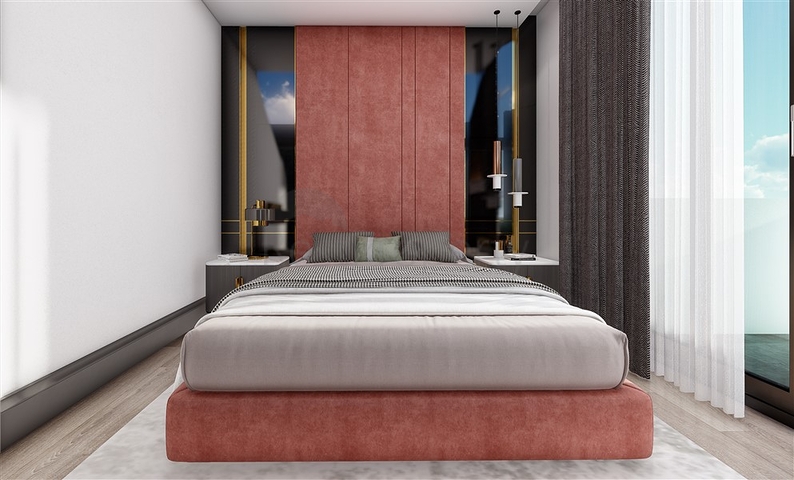 2+1 Penthouse in einem neuen Komplex im Zentrum von Mahmutlar