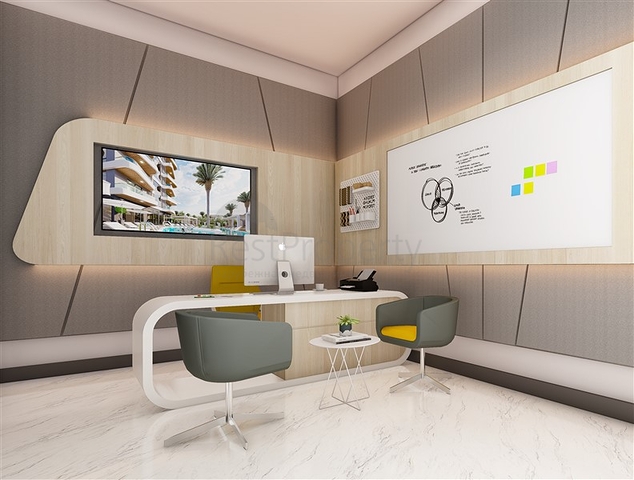 2+1 Penthouse in einem neuen Komplex im Zentrum von Mahmutlar