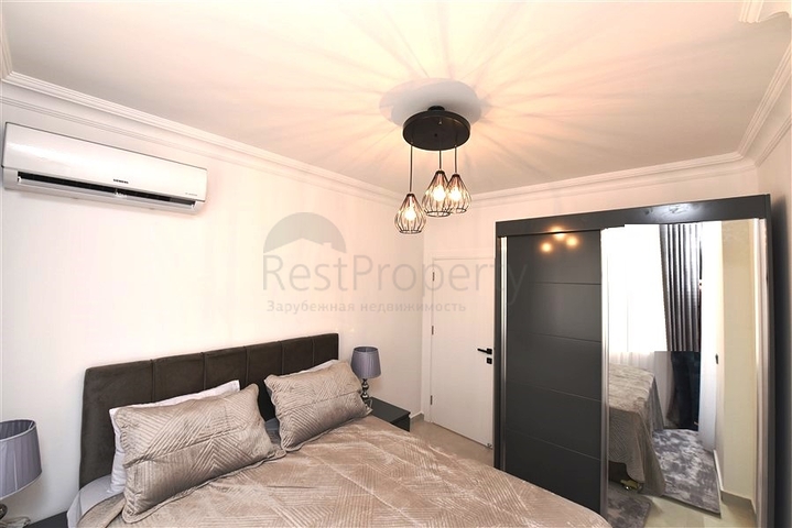 Gemütliches 2+1 Apartment mit Meerblick in Tosmur