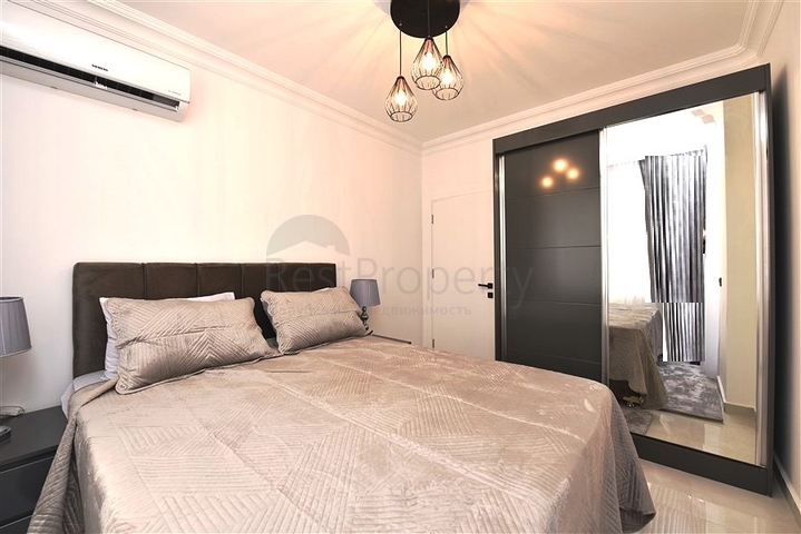 Gemütliches 2+1 Apartment mit Meerblick in Tosmur