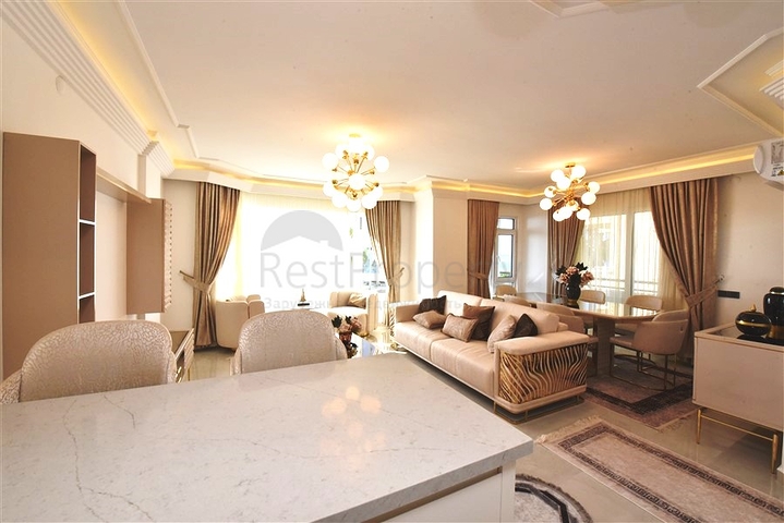 Gemütliches 2+1 Apartment mit Meerblick in Tosmur