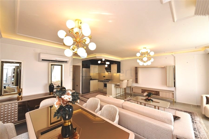 Gemütliches 2+1 Apartment mit Meerblick in Tosmur