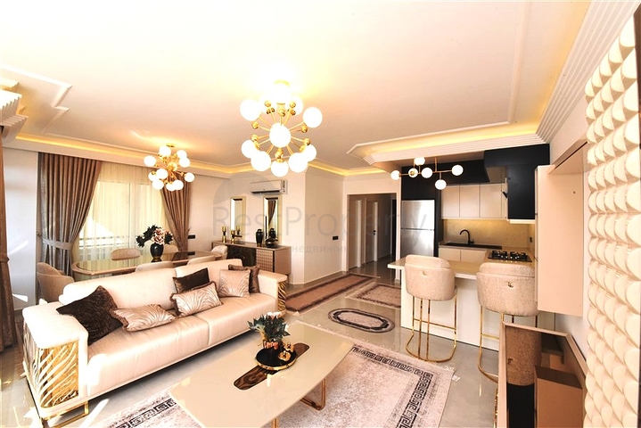 Gemütliches 2+1 Apartment mit Meerblick in Tosmur