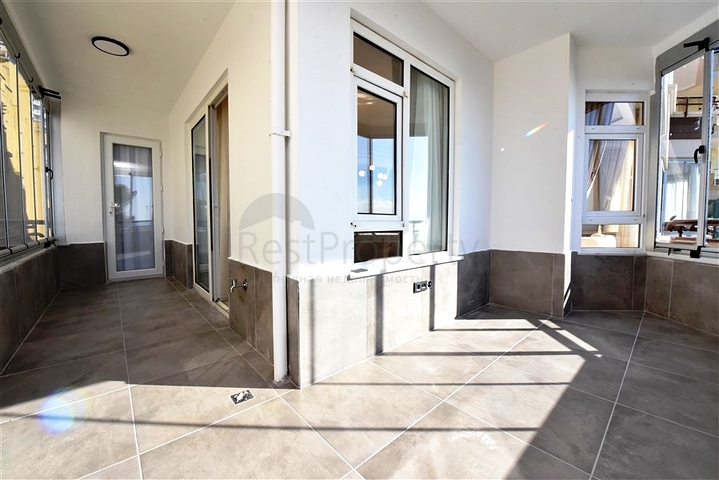 Gemütliches 2+1 Apartment mit Meerblick in Tosmur