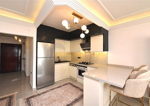 Gemütliches 2+1 Apartment mit Meerblick in Tosmur